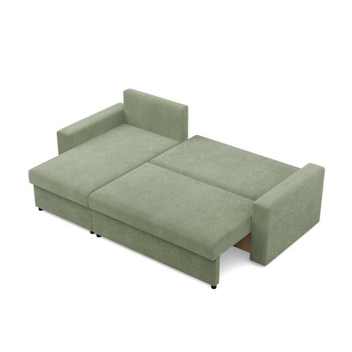 ECKSOFA Neo mit gerader Armlehnen olivgrün - Olivgrün, Textil (231/140cm) - SIMKAM Furniture
