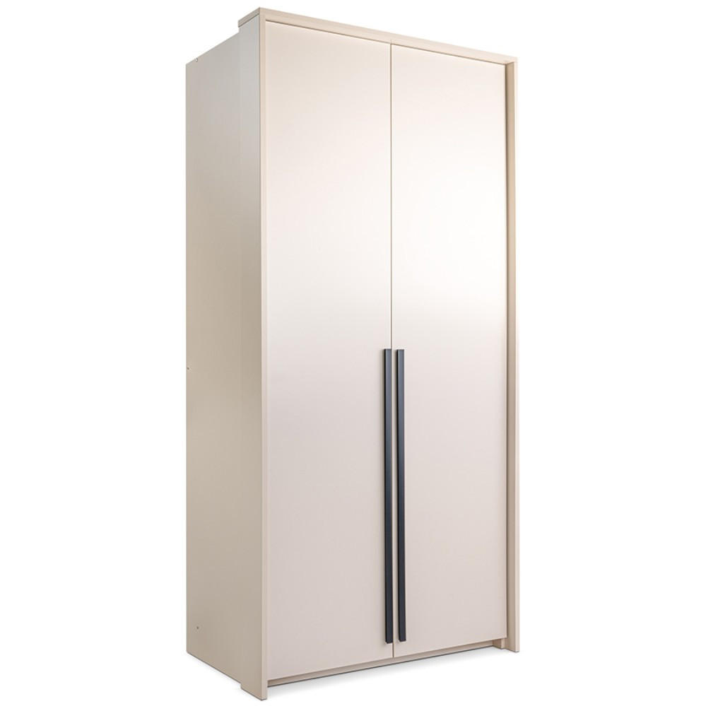 DREHTÜRENSCHRANK Giana mit 2 Türen, 105 cm, Beige Sand - Sandfarben/Beige, Holzwerkstoff (105/215/64.5cm) - Beautysofa
