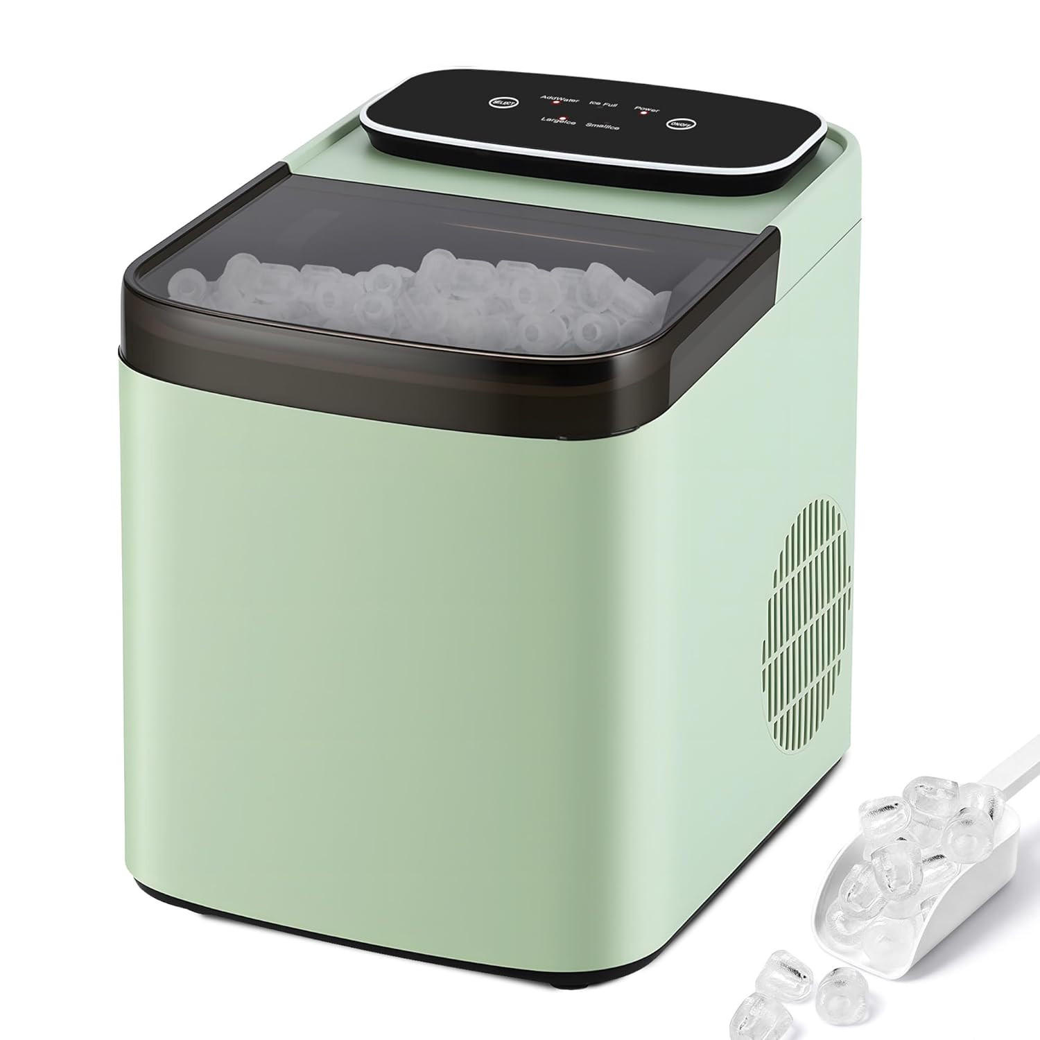 EISWÜRFELMASCHINE Kühleis 2.5L - Grün, Kunststoff (30.5/30.2/23.5cm) - Nettlife