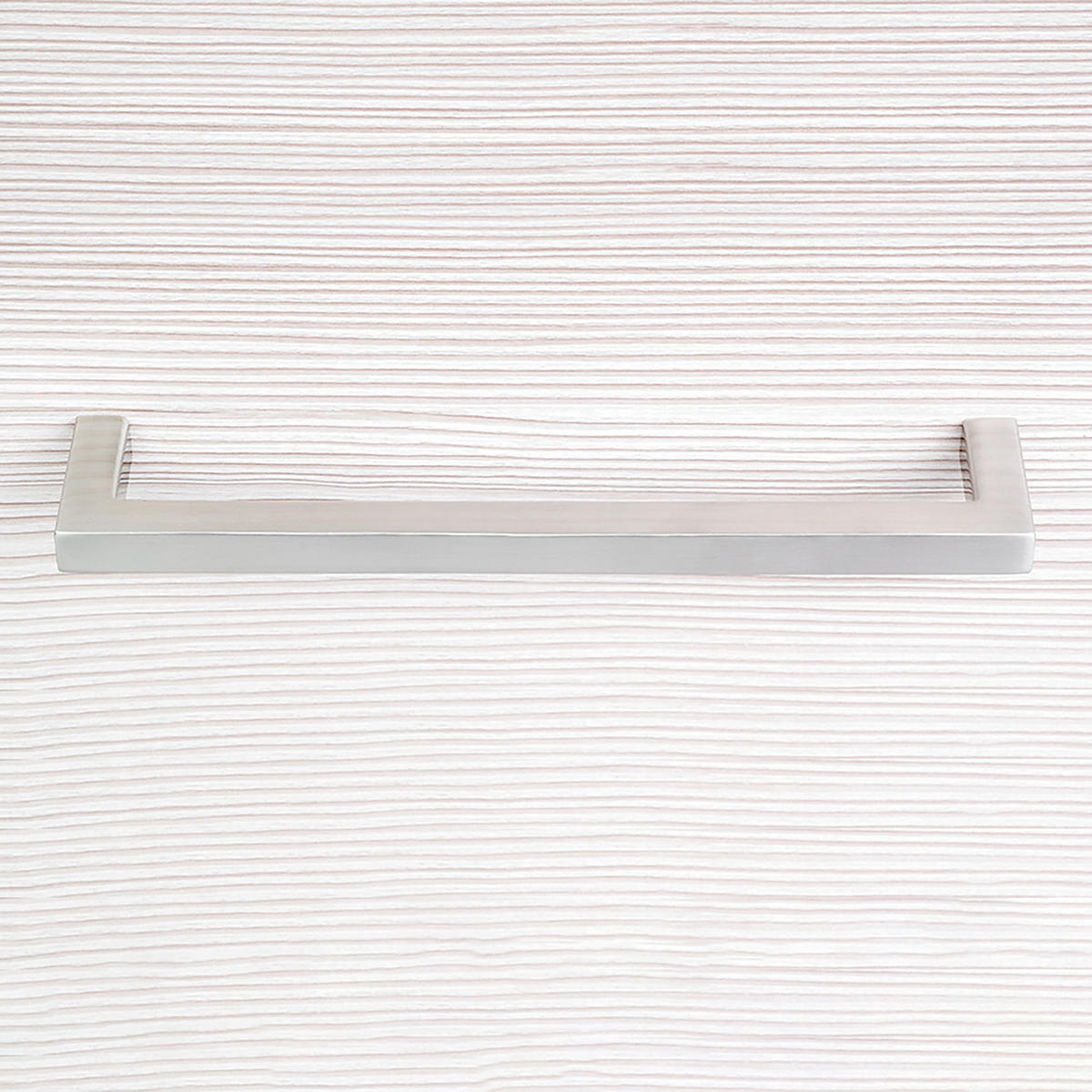 MÖBELGRIFFE Habana, L136mm, 128mm Achsenabstand, Zamak, Nickel satiniert 5er-set - Silberfarben, Kunststoff (0.9/4/13.6cm) - EMUCA