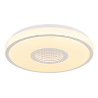 LED DECKENLEUCHTE Metall Weiß - Weiß, Metall (38/38/6.5cm) - Globo Lighting