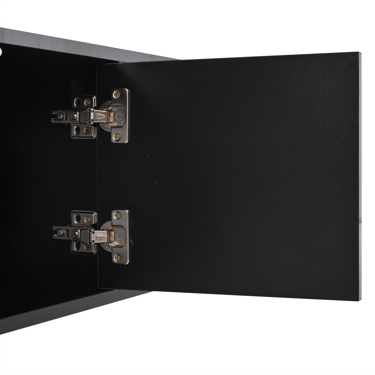 COUCHTISCH 100/50/30 cm schwarz mit Hochglanz-Design und LED-Beleuchtung - Schwarz, Holzwerkstoff (100/50/30cm) - OKWISH