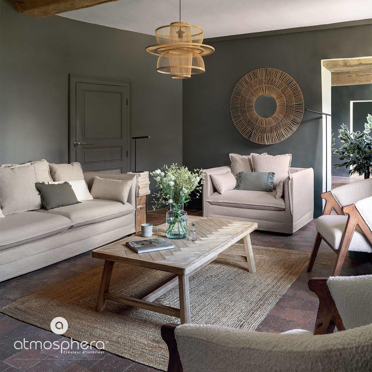 JUTETEPPICH 120/170 cm - Beige, Naturmaterialen (120/170cm) - Atmosphera Createur d´interieur