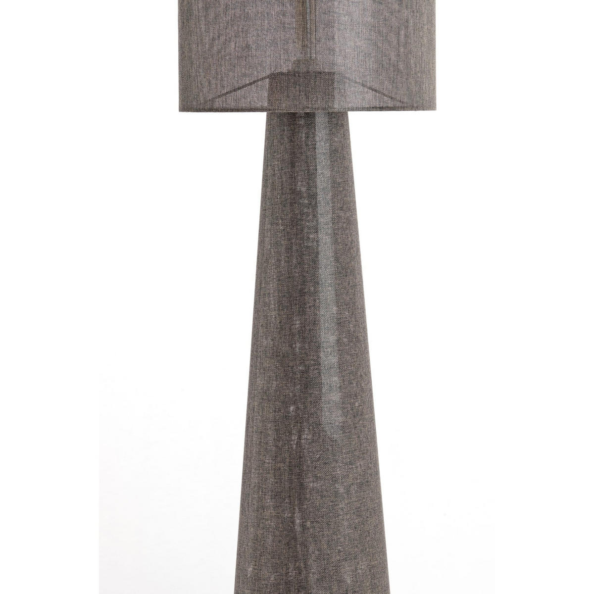 STEHLEUCHTE Micky Braun Ø38/180 cm - Braun, Textil (38/38/180cm) - Light & Living