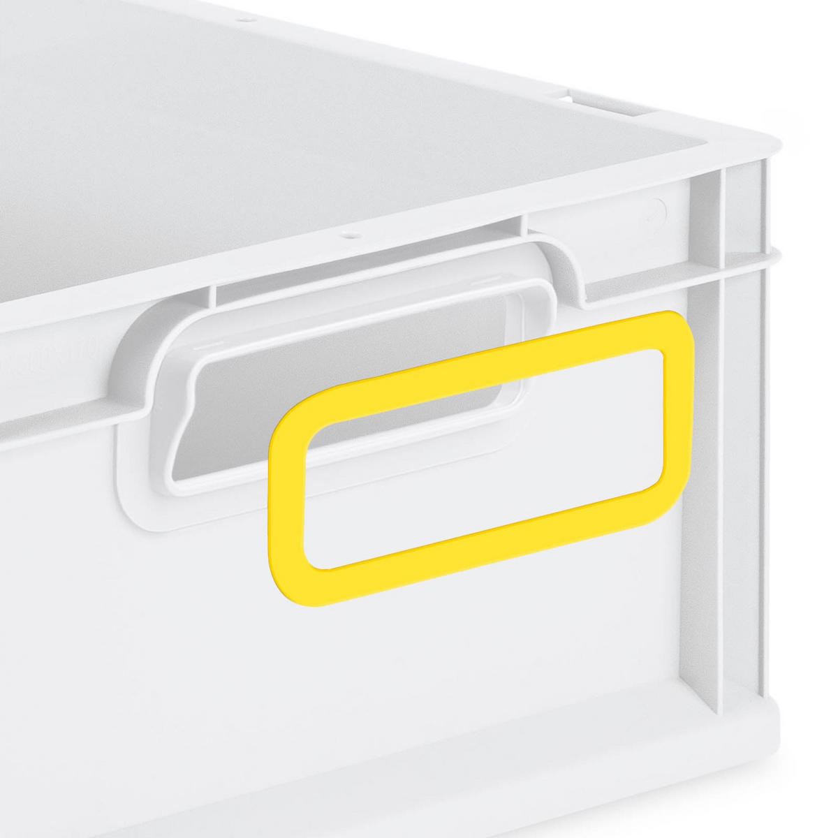 EUROBOX Nextgen Color 12x30x40cm 11 Liter Griffe Gelb Geschlossen - Gelb, Kunststoff (30/12/40cm) - PROREGAL