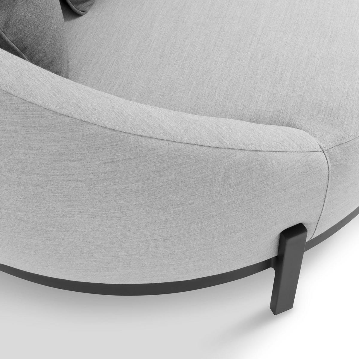 GARTENSOFA BARI - Schwarz, Kunststoff (123/78/122cm) - IDIMEX