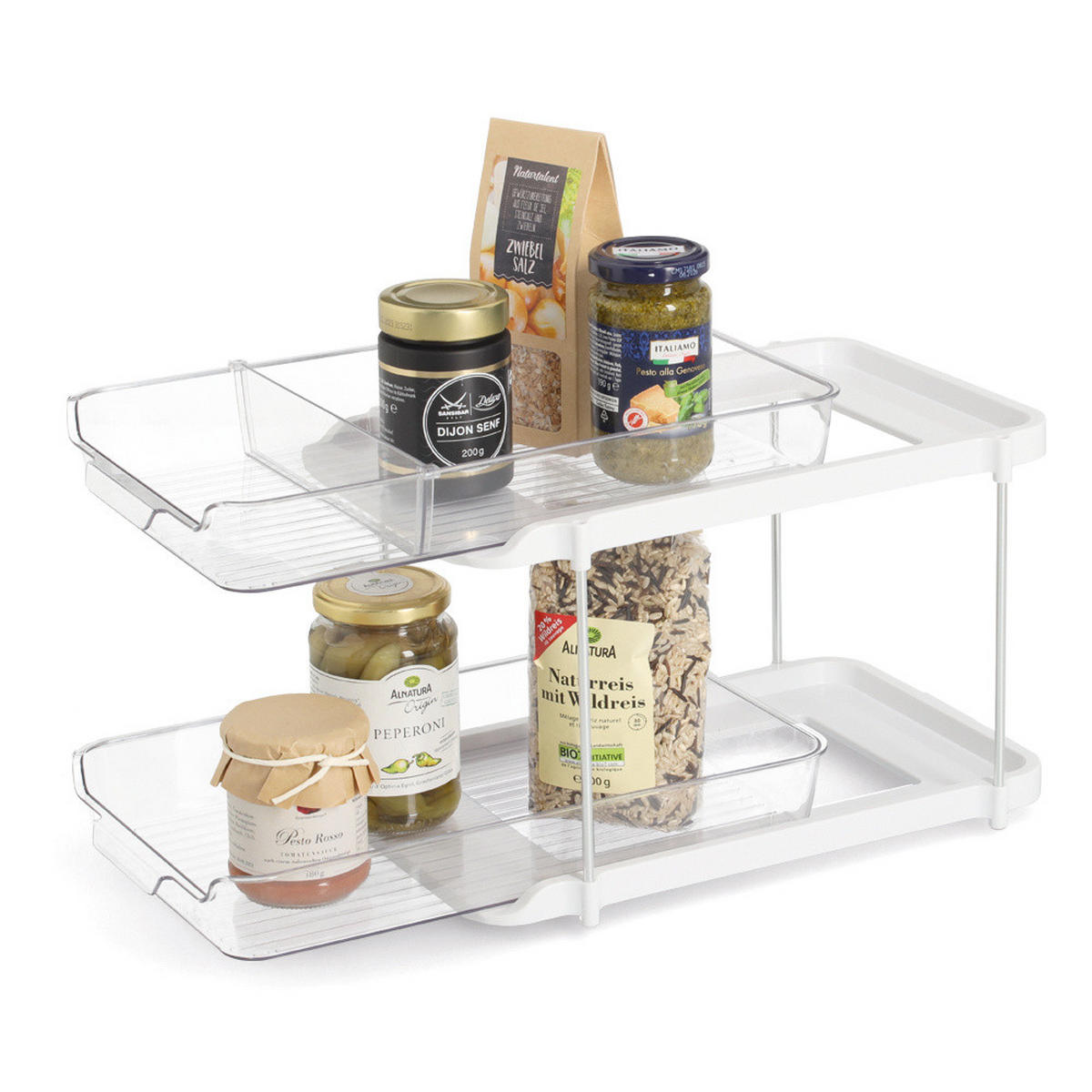 KÜCHENSCHRANK-ORGANIZER Compacta 33,3/21,3/23,5 cm - Transparent, Kunststoff (21.3/23.5/33.3cm) - ZELLER