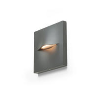 AUSSENLEUCHTE BOBO SQ Anthrazitgrau 3 W IP65 - Grau, Metall (15/15/30cm) - Rendl