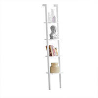 LEITERREGAL Weiß - Weiß, Holzwerkstoff (33/180/23cm) - SoBuy