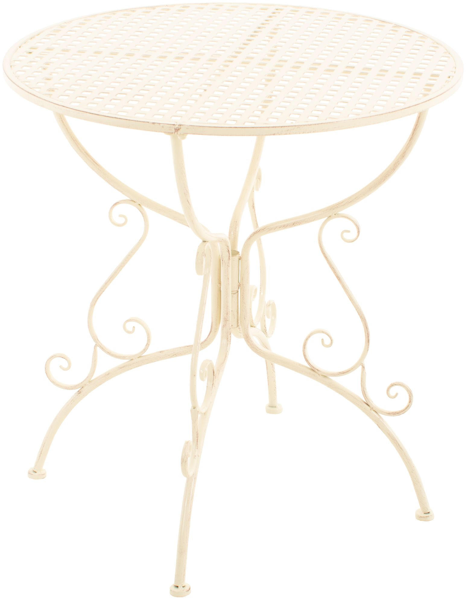 CLP Gartenbeistelltisch Creme 70x74x70 cm