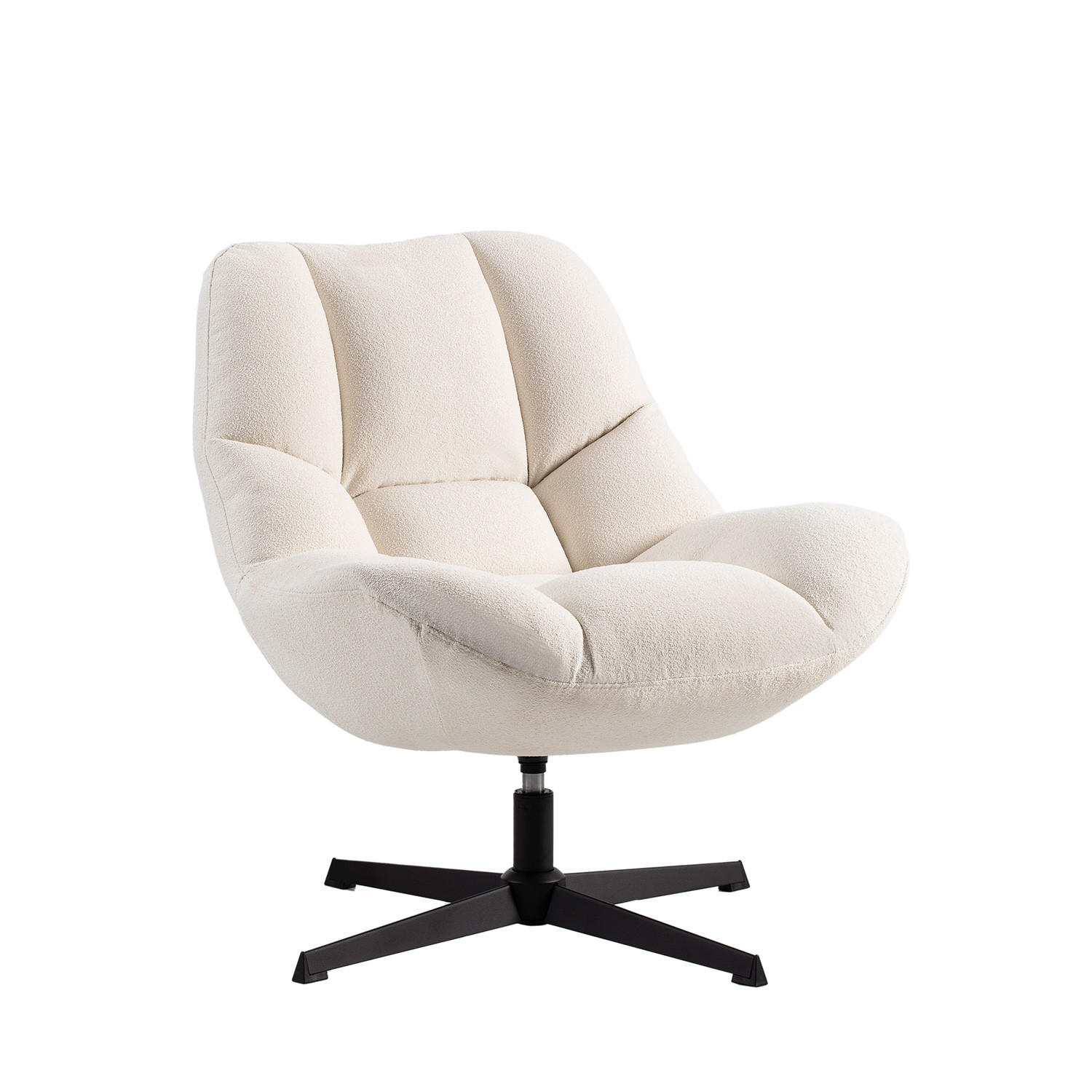 DREHSESSEL Kato Beige 77 cm x 86 cm - Beige, Textil (77/86/80cm)