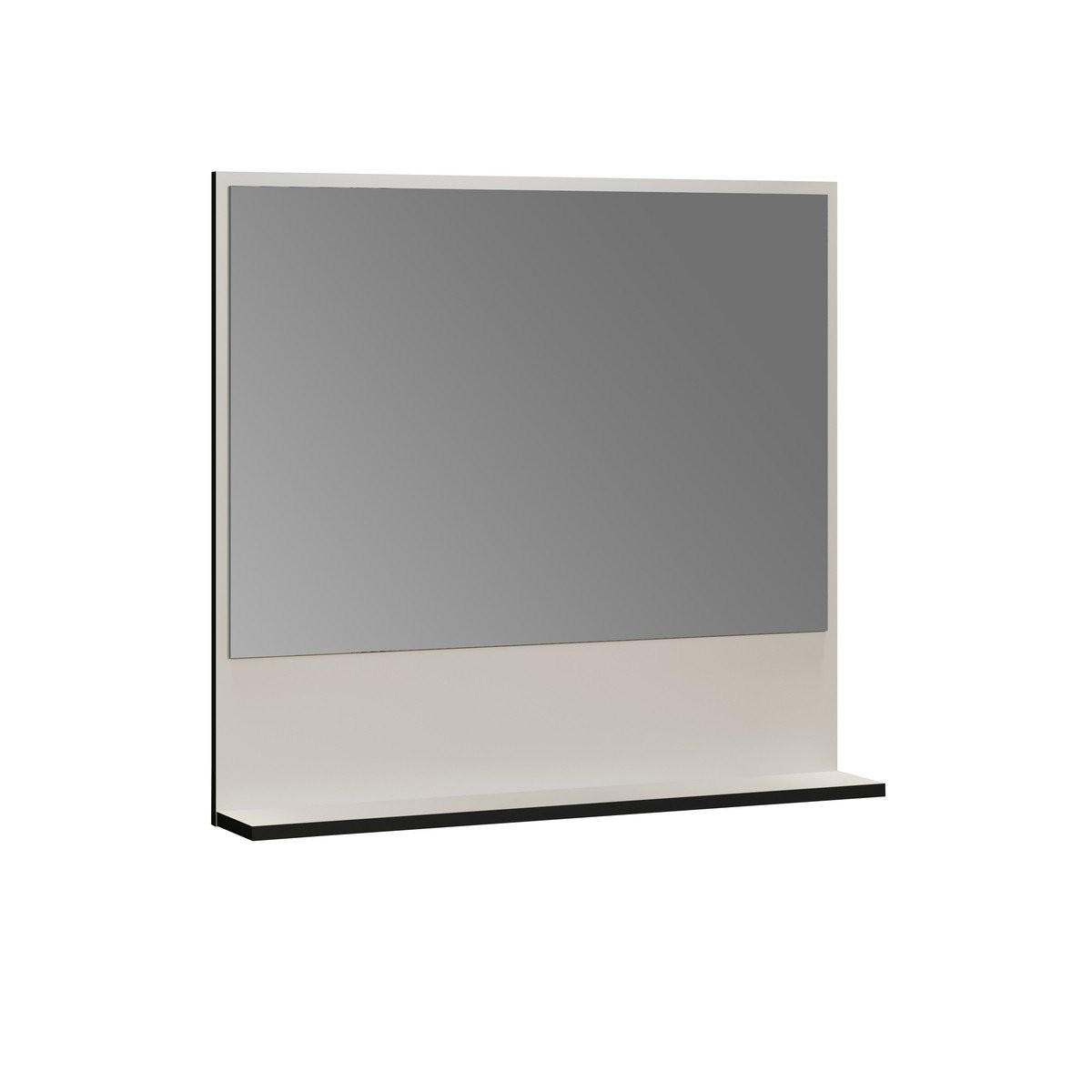 WANDSPIEGEL PureBliss Hellgrau - Hellgrau, Holzwerkstoff (80/74/14cm) - Trendteam
