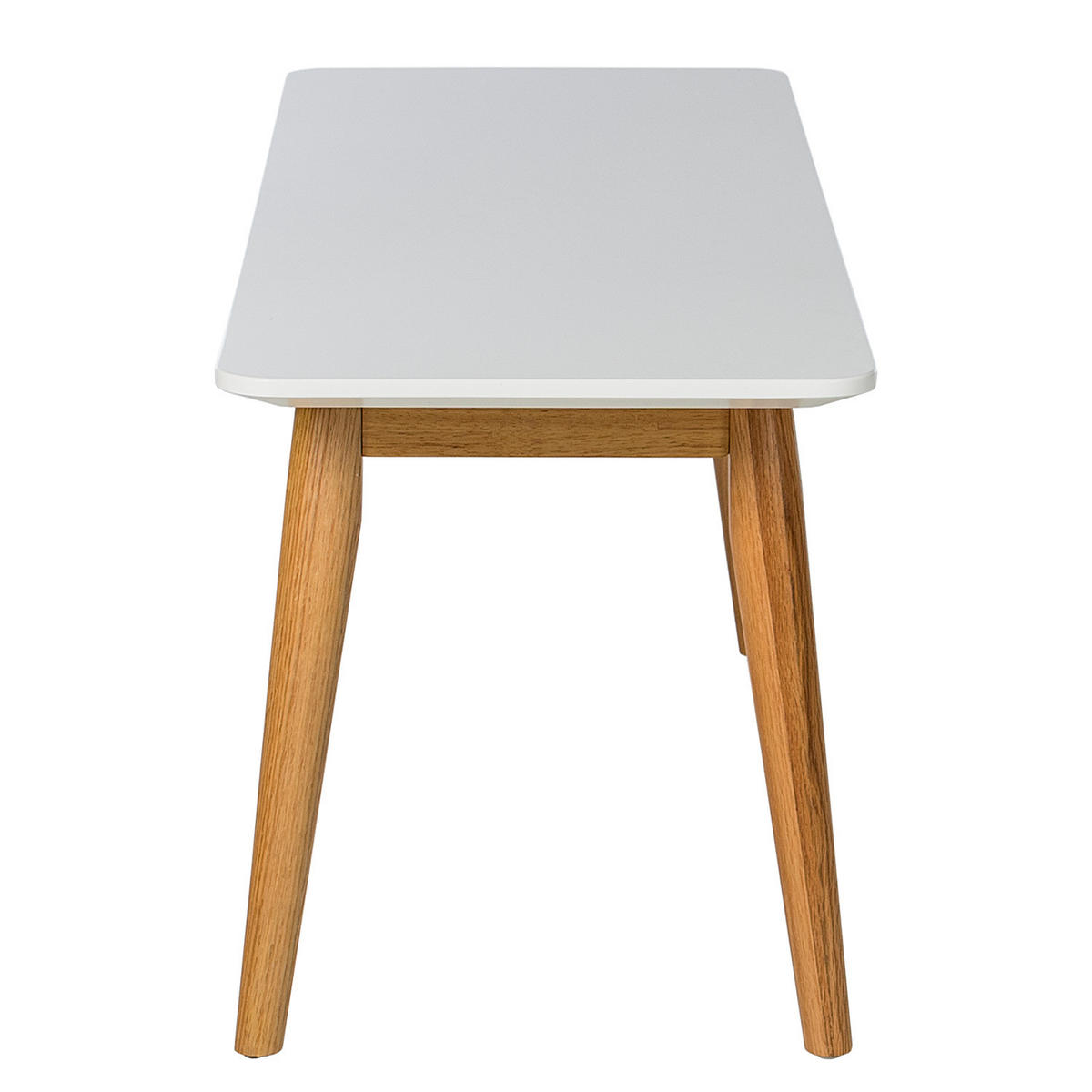 SITZBANK - Eichefarben/Weiß, Holzwerkstoff (120/45/40cm) - home24