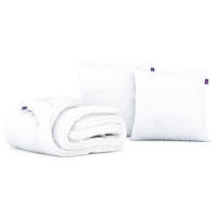 GANZJAHRESBETTDECKE Anti-Stress-Effekt CALIMA 160/200 mit Kopfkissen 80/80 - Weiß, Textil (160/200cm) - MKS