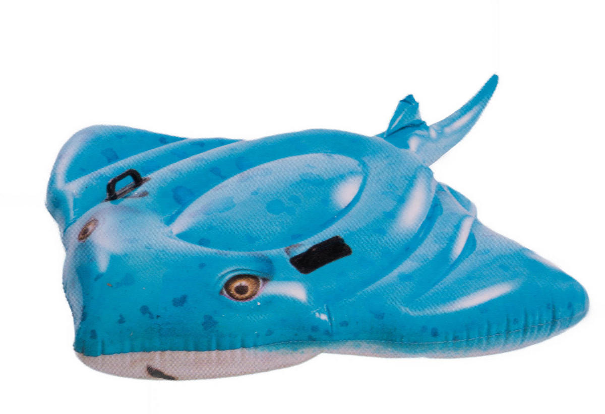 SCHWIMMTIER ROCHEN - Multicolor, Kunststoff (145/50/185cm)