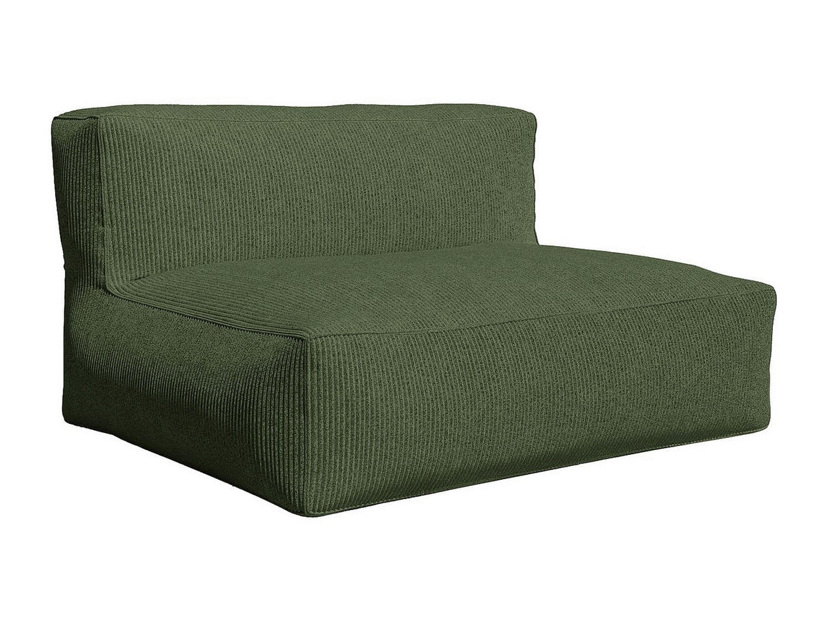 MODULIERBARES Sofa - 2 Personen - samt - grün Noumara - Grün, Textil (135/80/95cm) - Vente-Unique