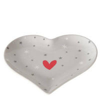 HERZSCHALE Anella - Grau, Keramik (18/2cm) - Boltze Home
