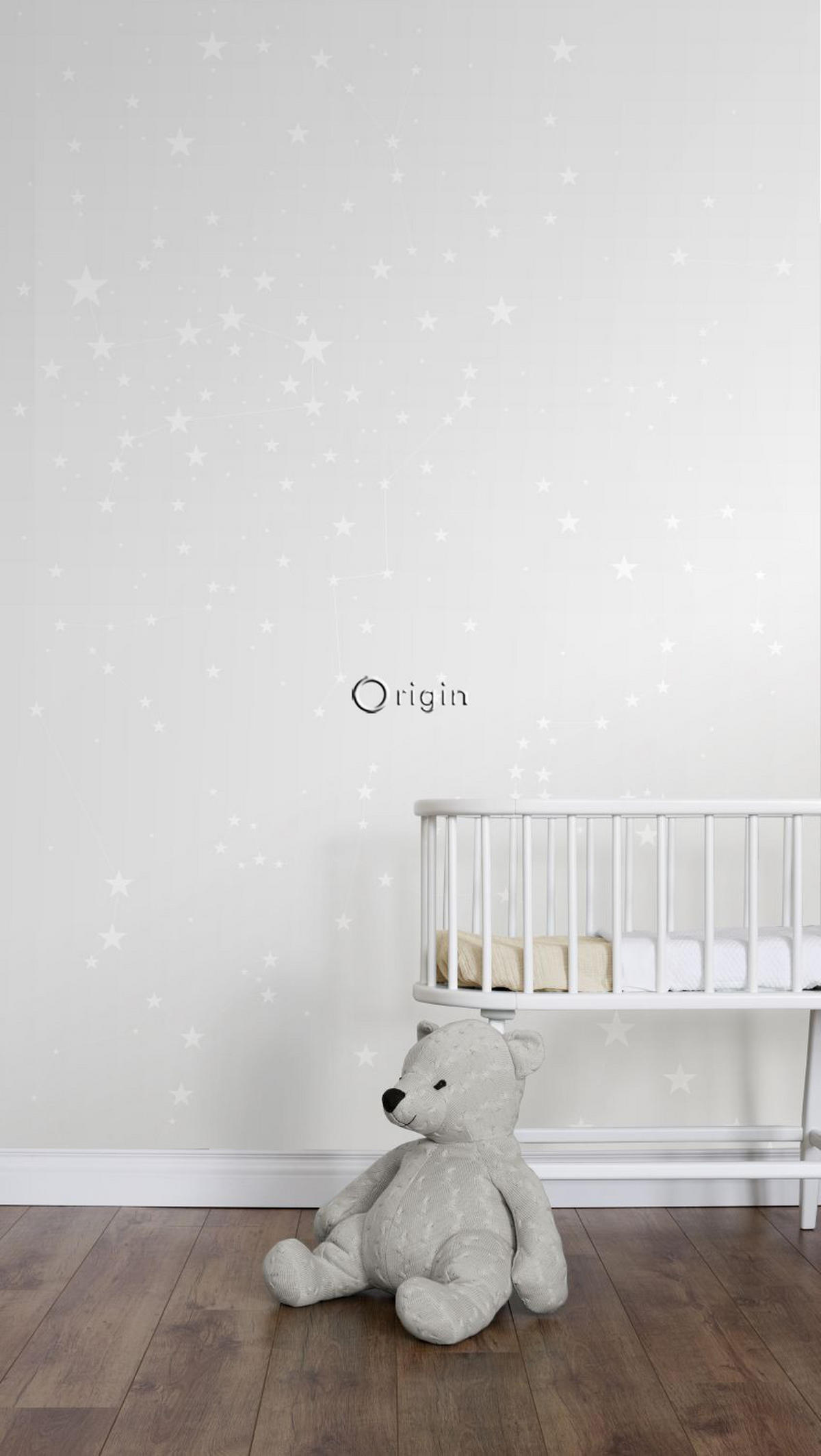 FOTOTAPETE Sternenhimmel 200 x 279 cm - Grau, Papier (200/279cm) - Origin Wallcoverings