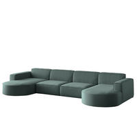 WOHNLANDSCHAFT Palma Xl In Opera - Smaragdgrün, Holzwerkstoff/Textil (382/78/165cm) - Fun Möbel
