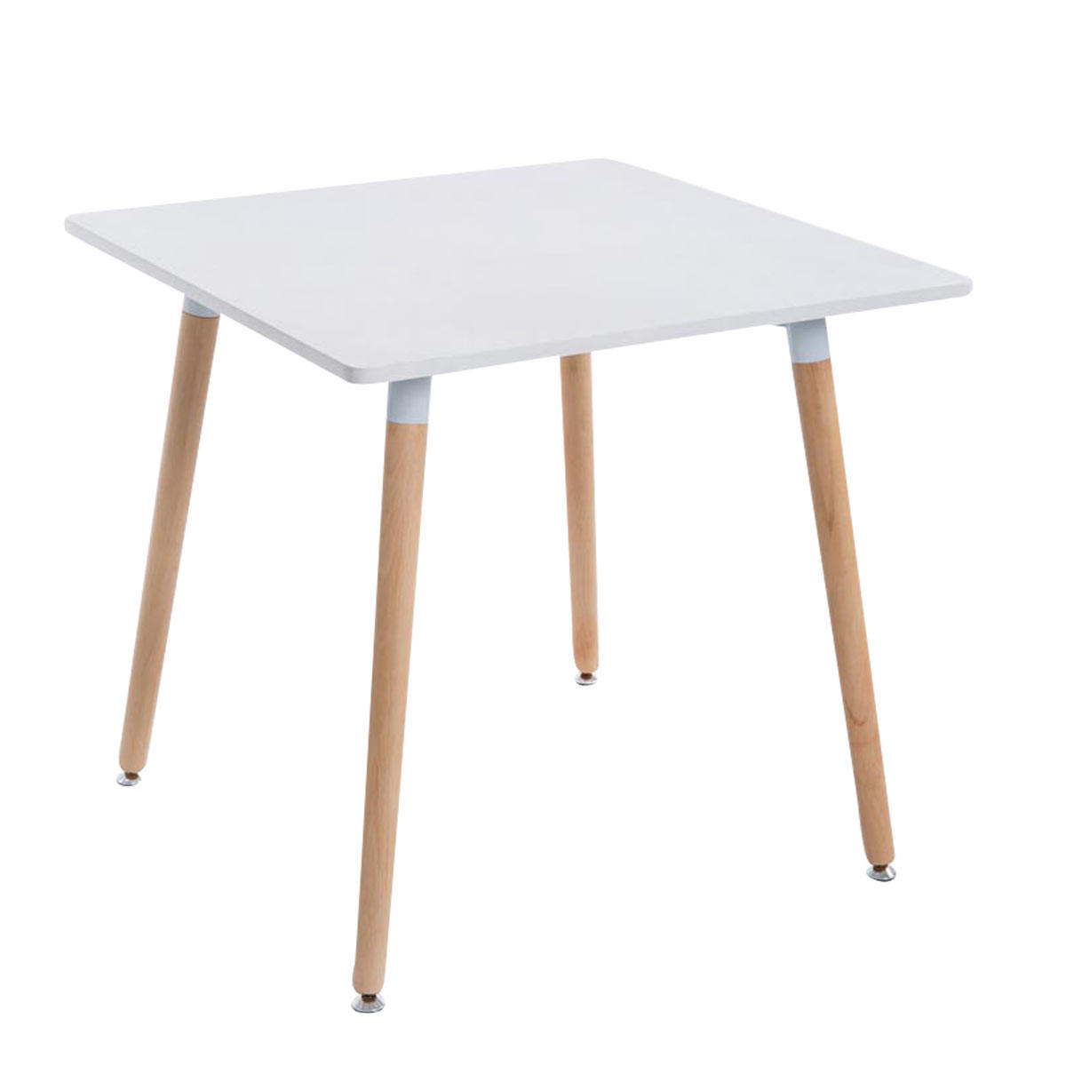 KONSOLENTISCH eckig 80/80/75 cm Holz natura - Eukalyptusholzfarben, Holz (80/80/75cm) - CLP