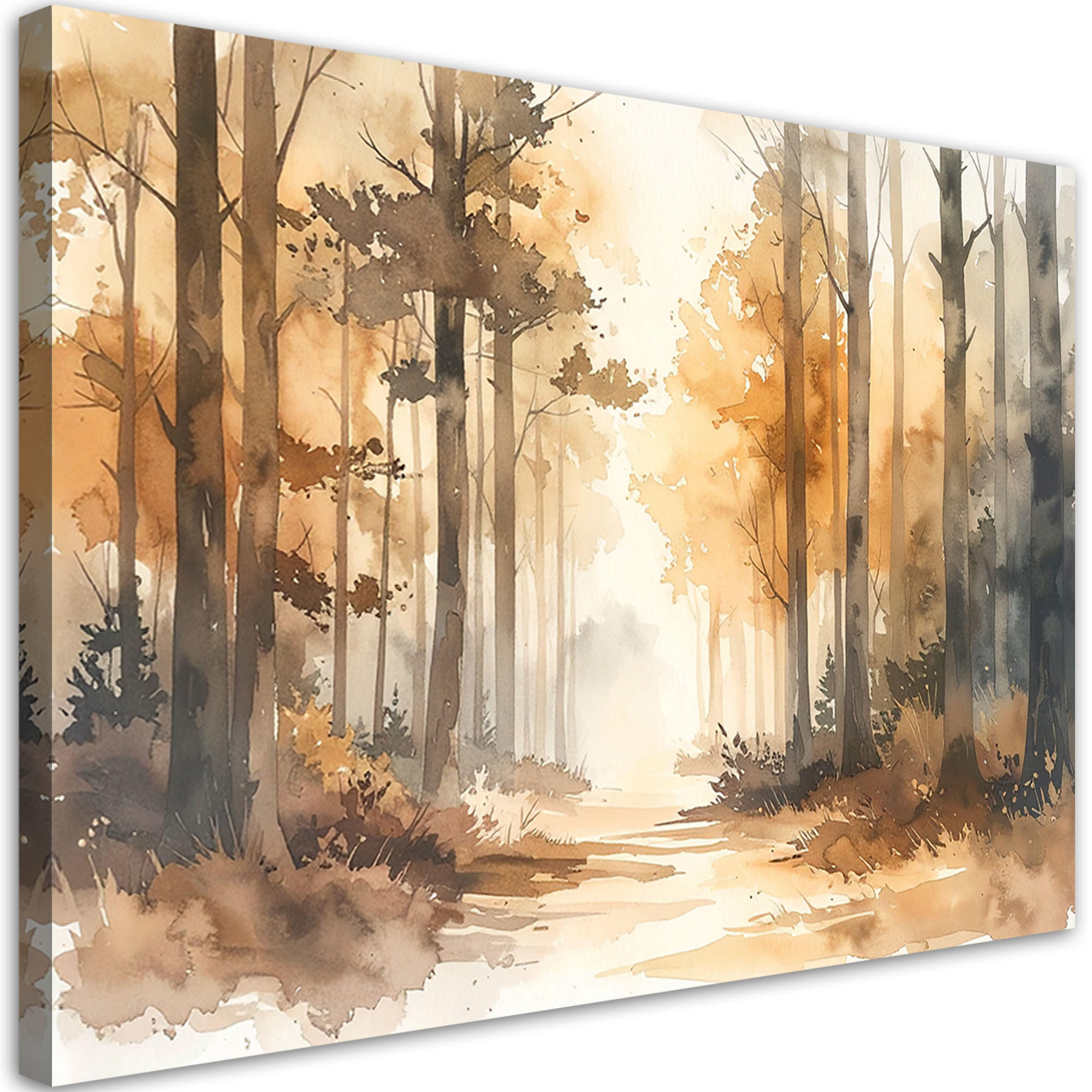 Feeby Leinwandbild Beige 120x80 cm