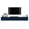 TV-LOWBOARD 2-er Set Elpis Marineblau Matt Glamour 150 cm - Blau, Holzwerkstoff (300/37.5/36.5cm) - Meble Lindner