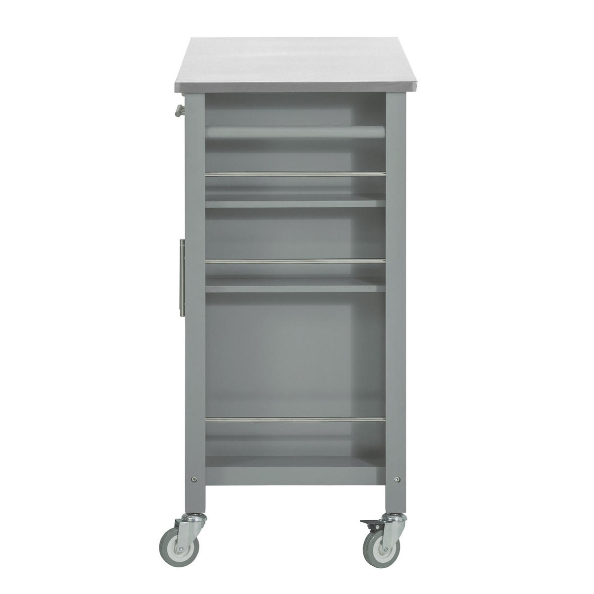 KÜCHENINSEL rollbar Grau - Grau, Holz/Holzwerkstoff (107/94/46cm) - SoBuy