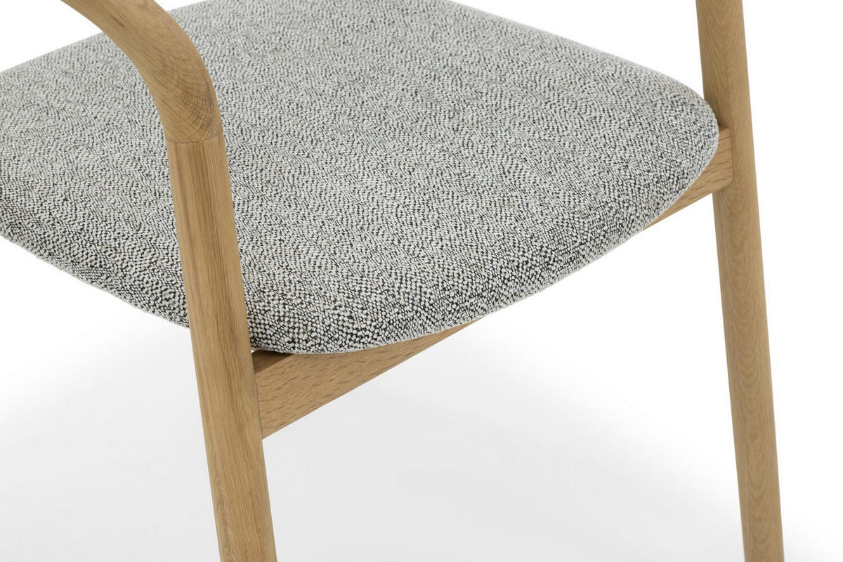 ESSZIMMERSTUHL Celeste, Natur Massiveiche - Beige, Holz (53/80/62cm) - WOODEK