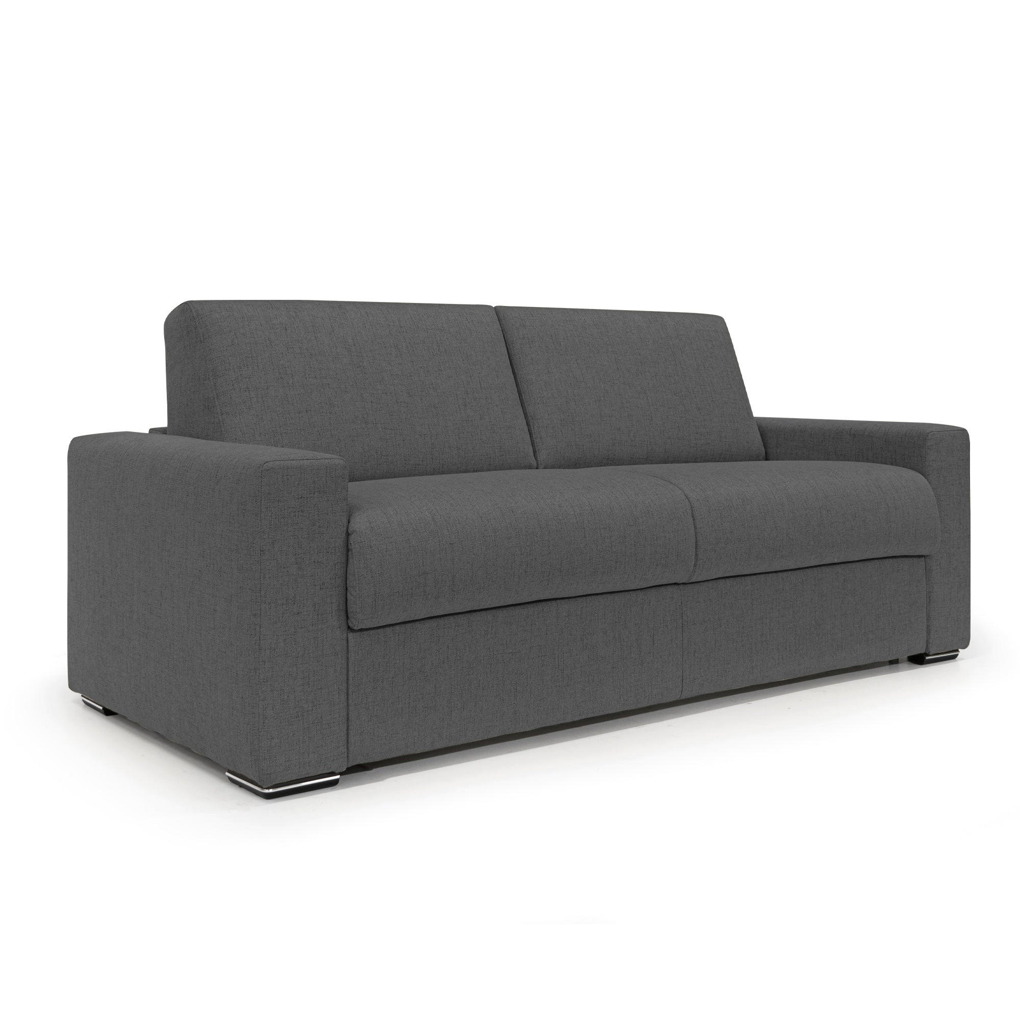 SCHLAFSOFA Nixon - Anthrazit, Textil (220/93/96cm) - Divani.store