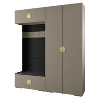 GARDEROBEN-SET 236,7/200/47 - Kaschmir/Goldfarben, Holz/Metall (200/236.7/47cm) - Abiks Möbel