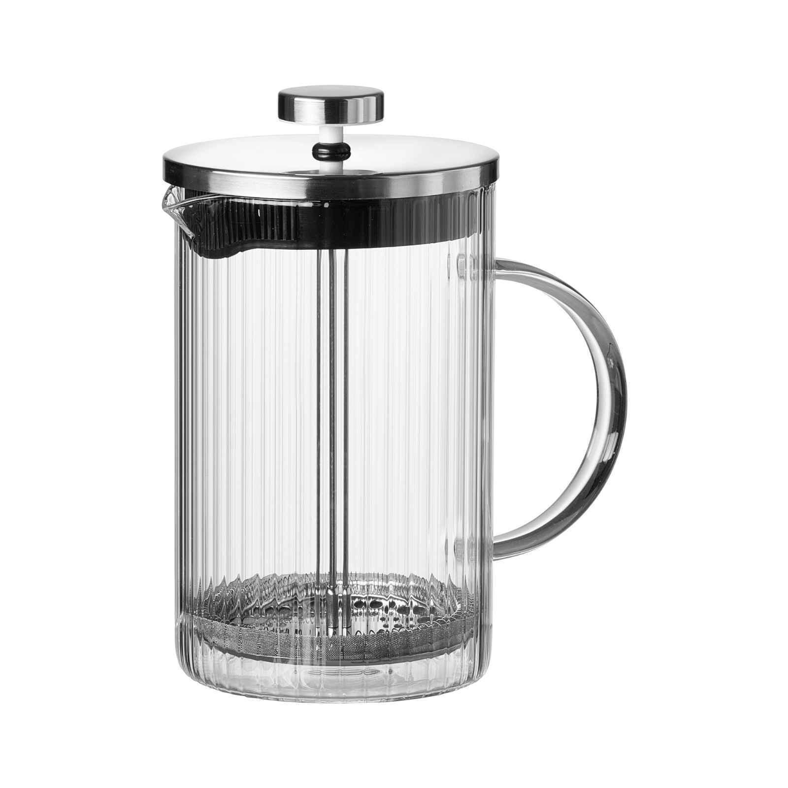 KAFFEEBEREITER Jive transparent 800 ml - Transparent, Glas/Metall (12/19/13.5cm) - Ritzenhoff Breker