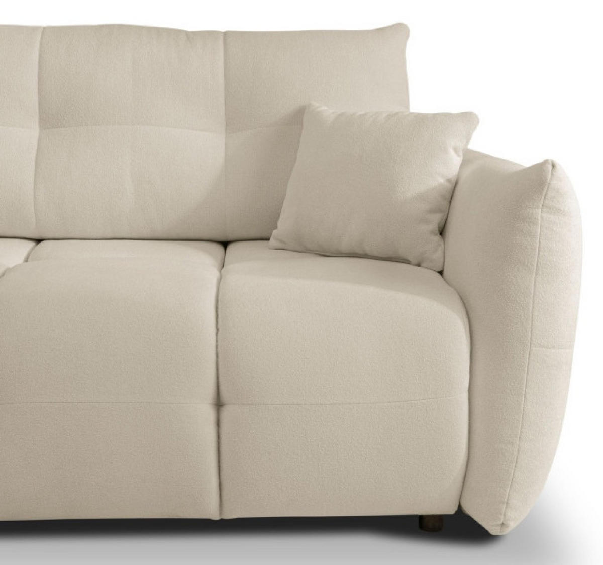 ECKSOFA Ecru BOSE Mit Schlaffunktion Links - Ecru, Textil (257/177cm) - Sepro Meble