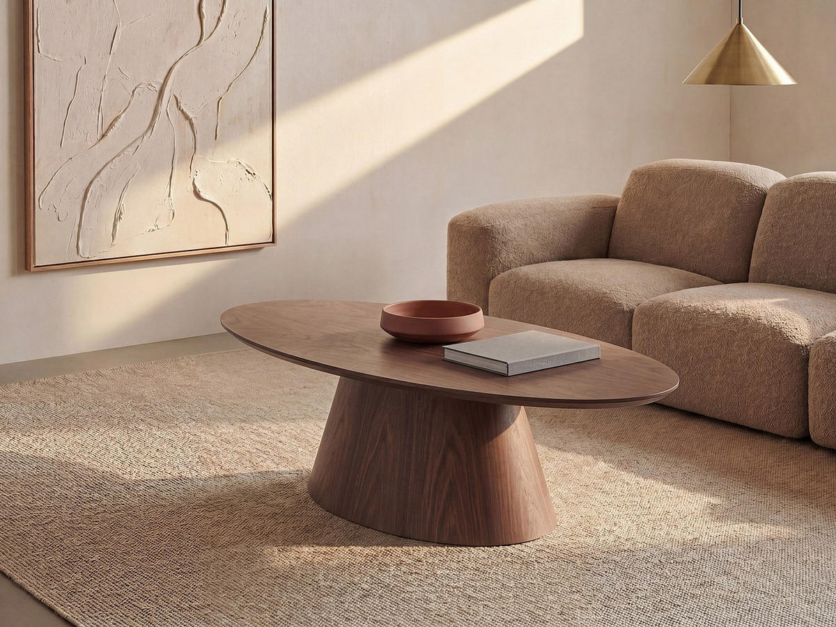 COUCHTISCH - 120 cm x 60 cm - Holz, Platte - Naturfarben Dunkel ANTELADA - Dunkelbraun, Holz (60/120/40cm) - Vente-Unique