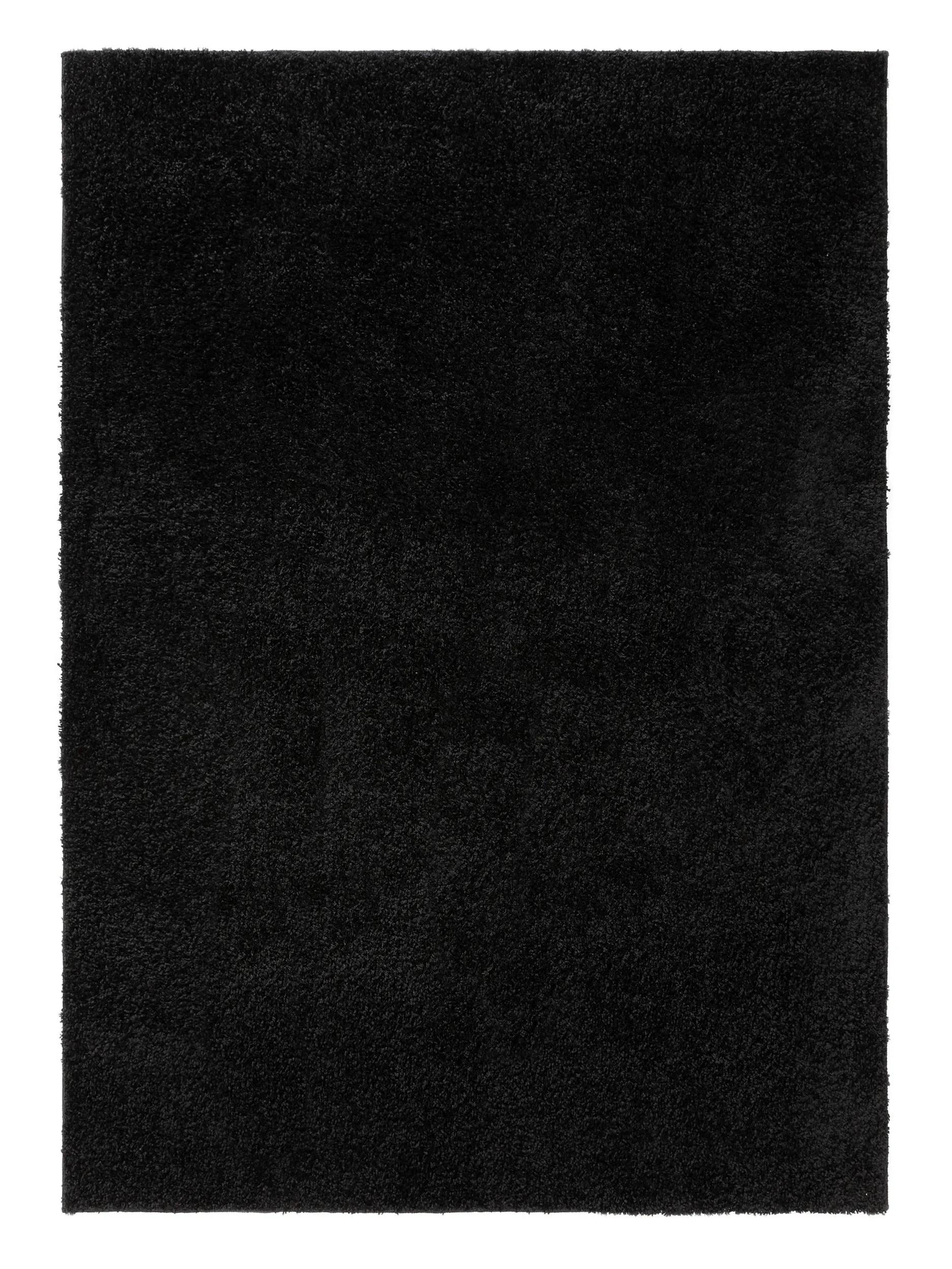 PRATEĽNÝ shaggy koberec Soho Čierna 200x290 cm - čierna, plast (200/290cm) - benuta