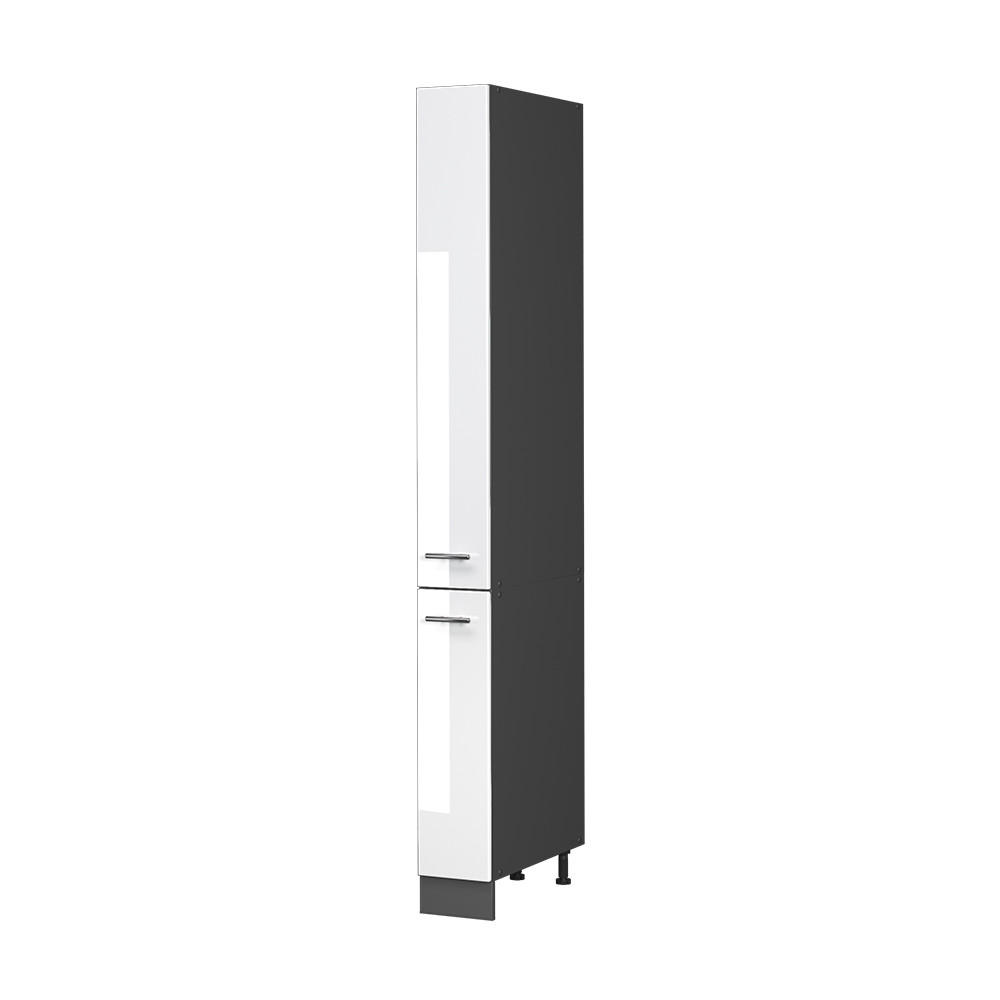 DULAP DE FARMACIE Fame-Line, Alb lucios ridicat/antracit, 20 cm