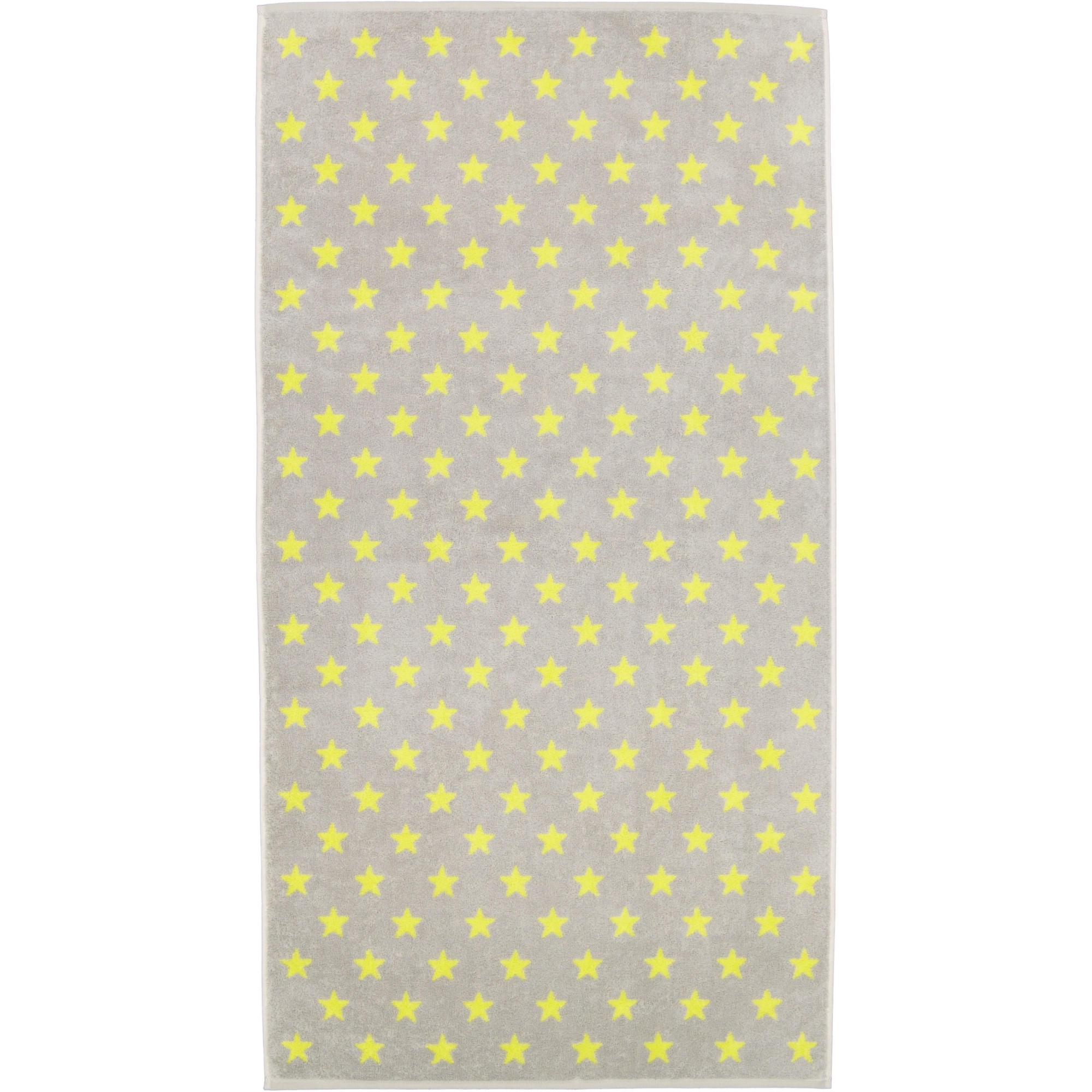 DUSCHTUCH NEW STARS STERNE KLEIN 6261 PLATIN/LIME - 75 - Grau, Textil (70/140cm) - Cawoe