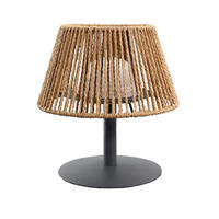 TISCHLAMPE STANDY MINI beige - Beige, Naturmaterialien (20/20/22cm) - Lumisky