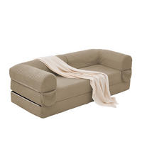 SCHLAFSOFA DE-35181 2-in-1 umwandelbar Braun - Braun, Textil (78/65/190cm) - ComfortXL