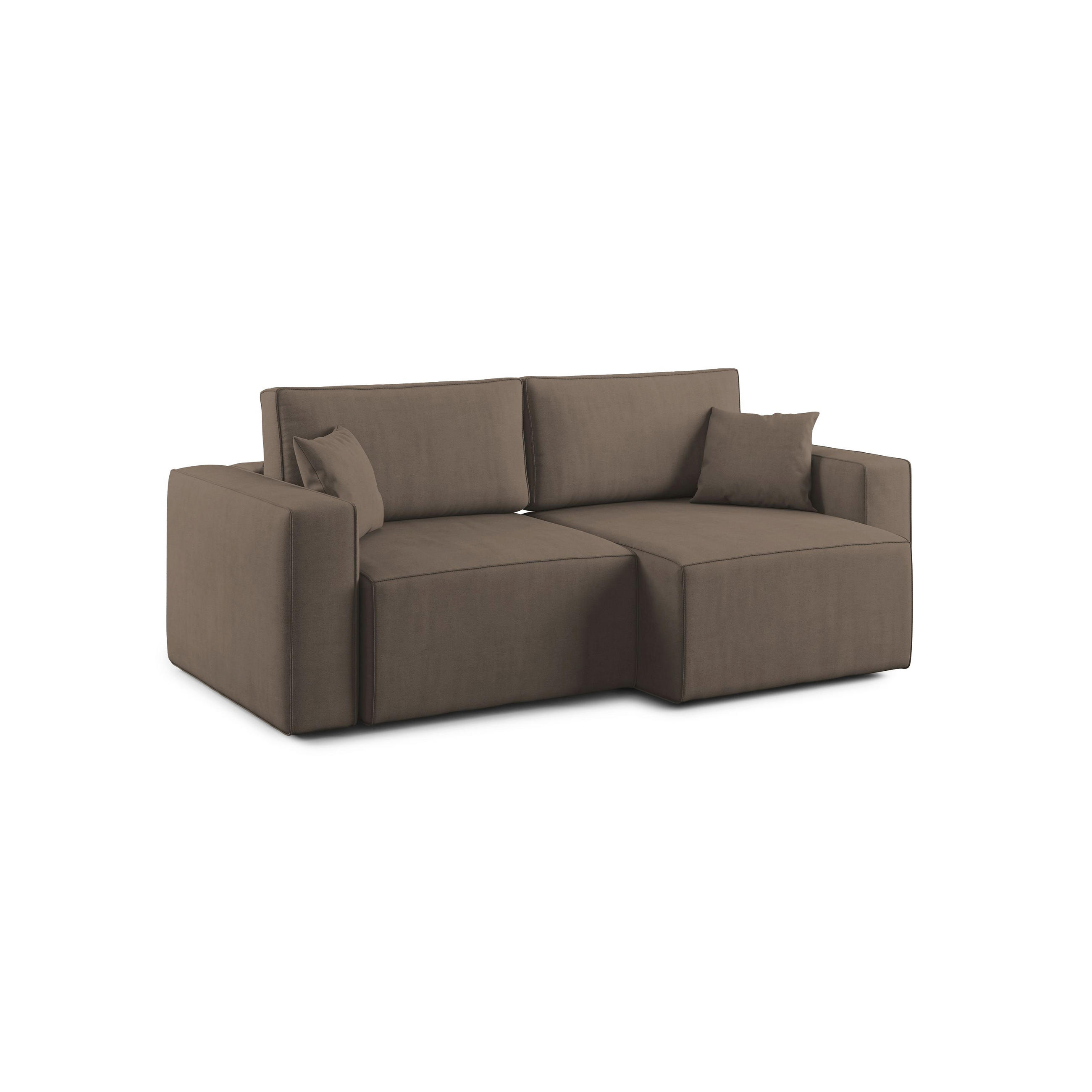 Divani.store Linearsofa Braun 215x86x99 cm