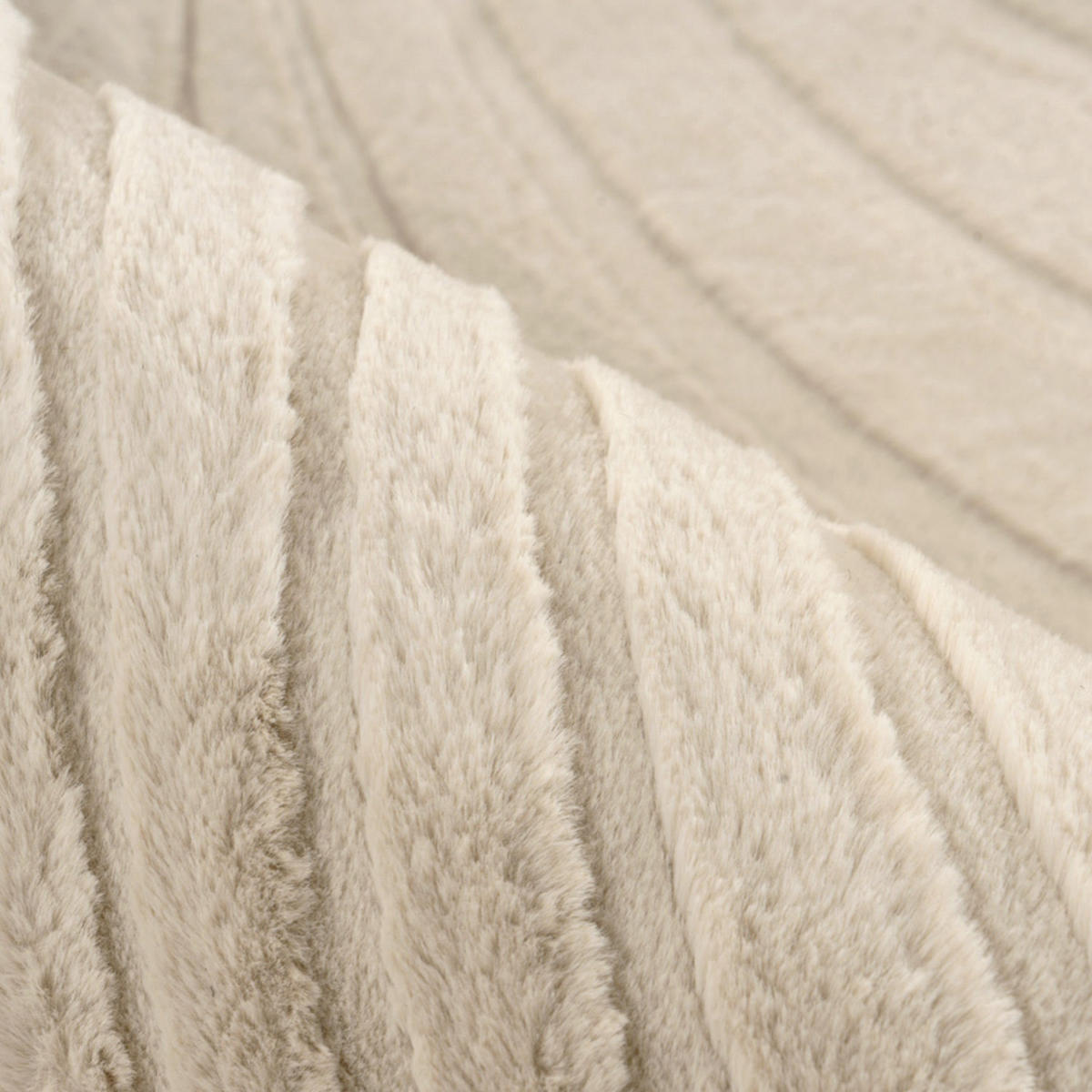 KURZFLOR-TEPPICH Waves 503 Beige 200x290 cm - Beige, Textil (200/290cm) - carpet city