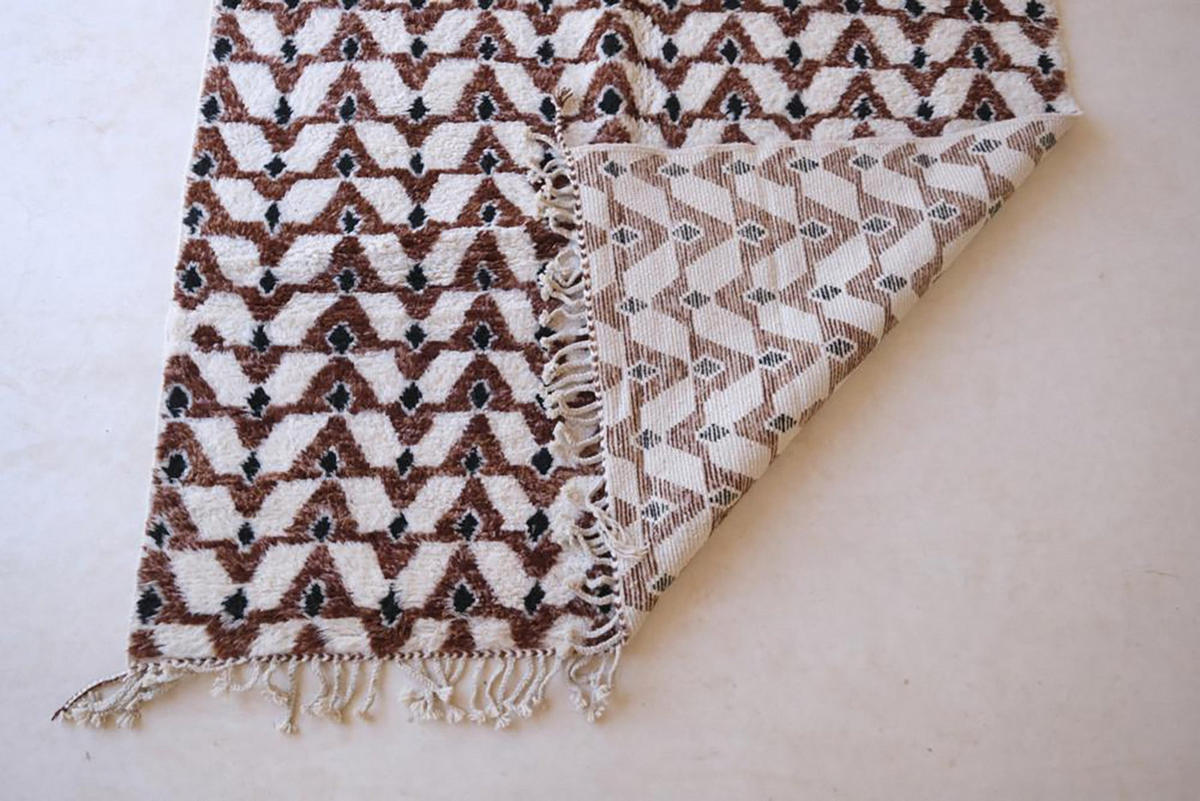 BERBERTEPPICH aus Marokko aus reiner Wolle 200x 300 cm - Beige, Naturmaterialien (200/300cm) - AFK Living