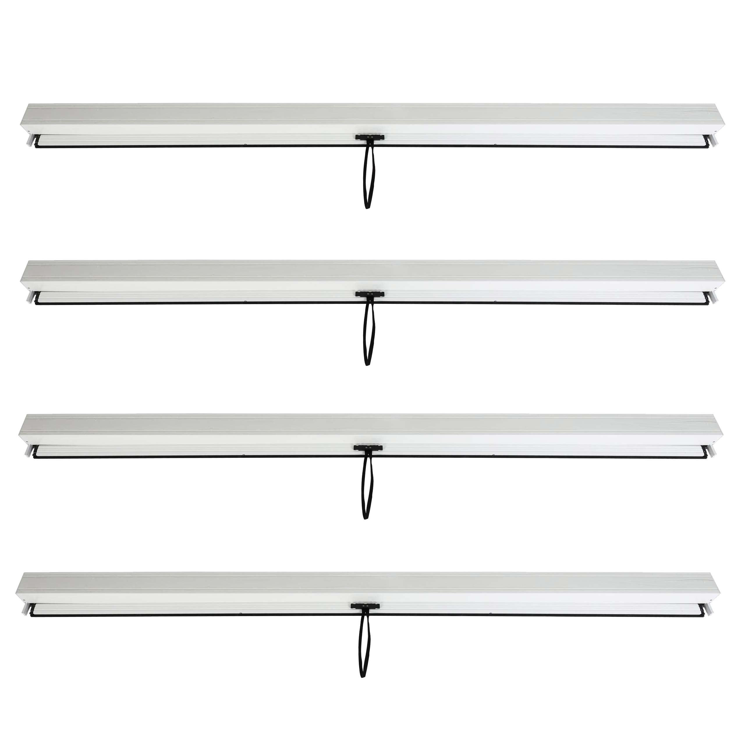 SEITENWAND 4er-Set für Pergola 3x3m 205x270cm Weiß - Weiß, Textil (270/205/1cm) - BERLINLODGE