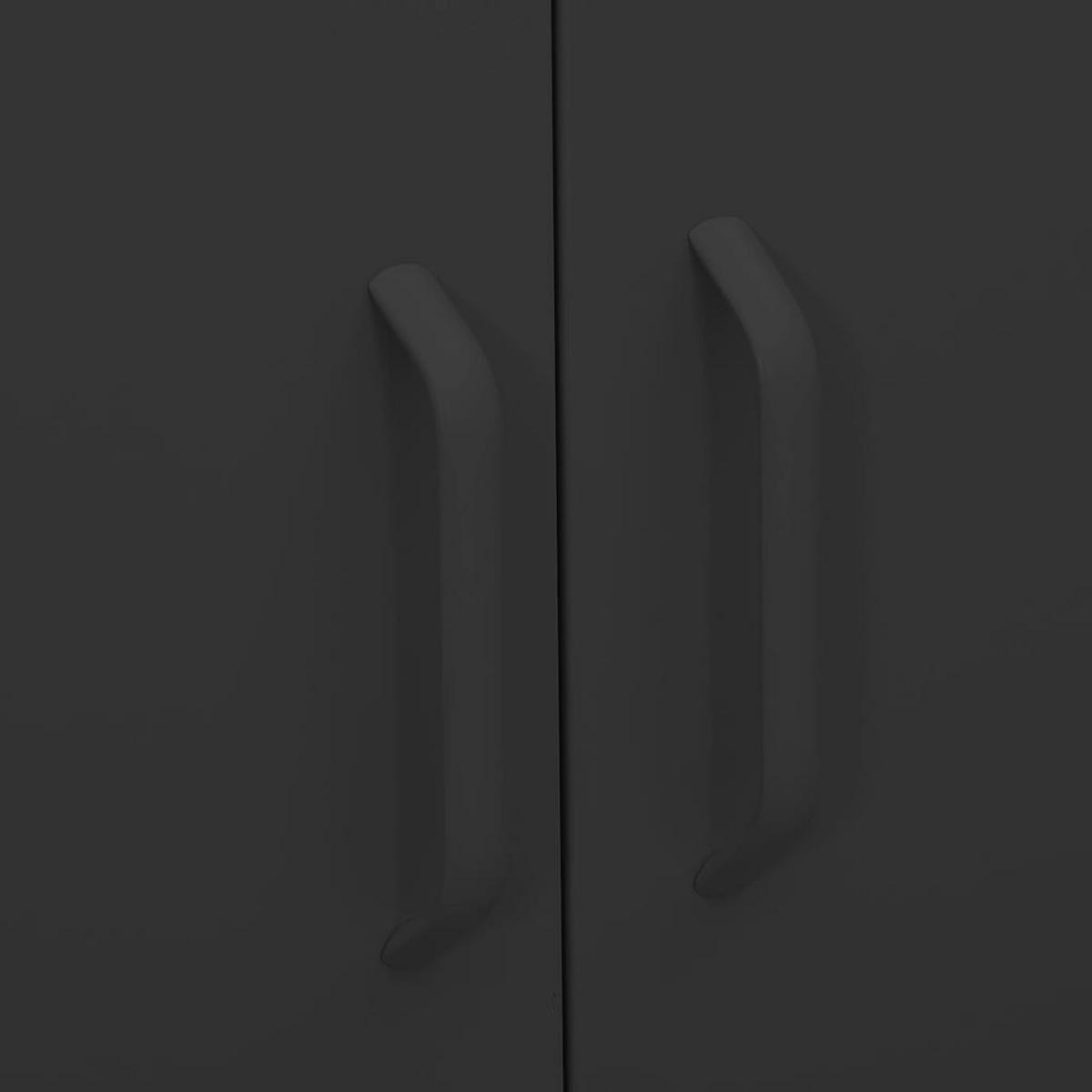 LAGERSCHRANK Anthrazit 80/35/101,5 Cm Stahl - Anthrazit, Metall (35/101.5/80cm) - vidaXL