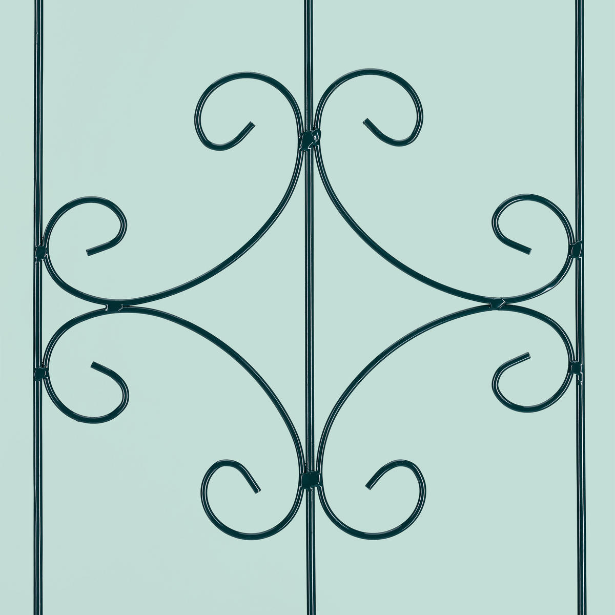 2xRANKGITTER - Dunkelgrün, Metall (50/180/1.5cm) - Relaxdays