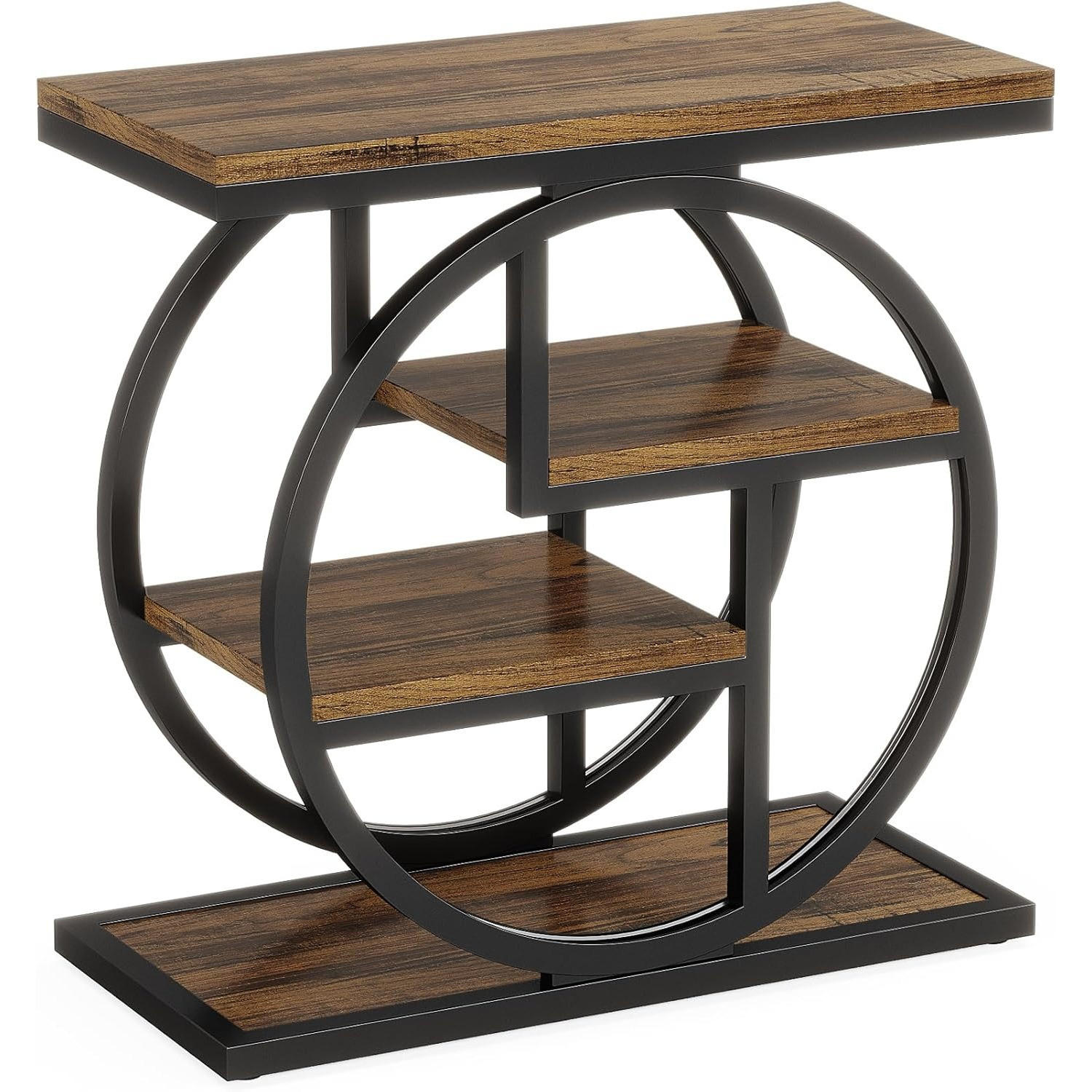 COUCHTISCH, Holz, Braun, mit 4 Ablagefächern - Braun, Holzwerkstoff (30/60/65cm) - Kaket
