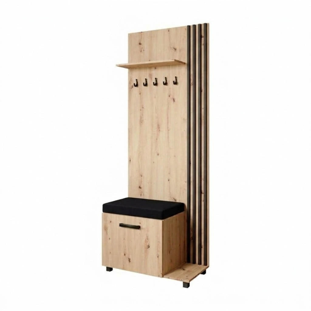 KS Home Concept Garderobe Eiche Artisan 79x207x42 cm