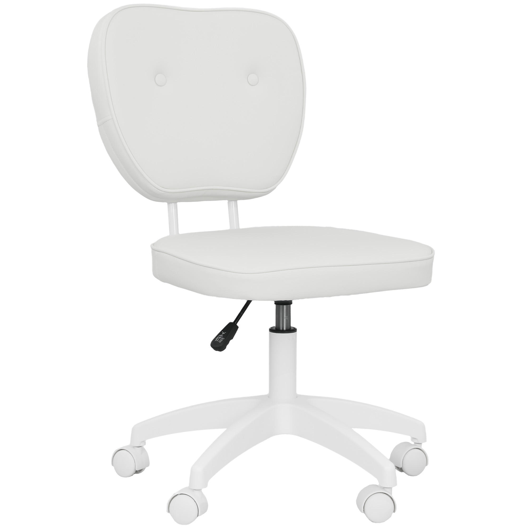 DREHSTUHL DE-11757 46/59/82-92 cm Weiß - Weiß, Metall (46/92/59cm) - ComfortXL