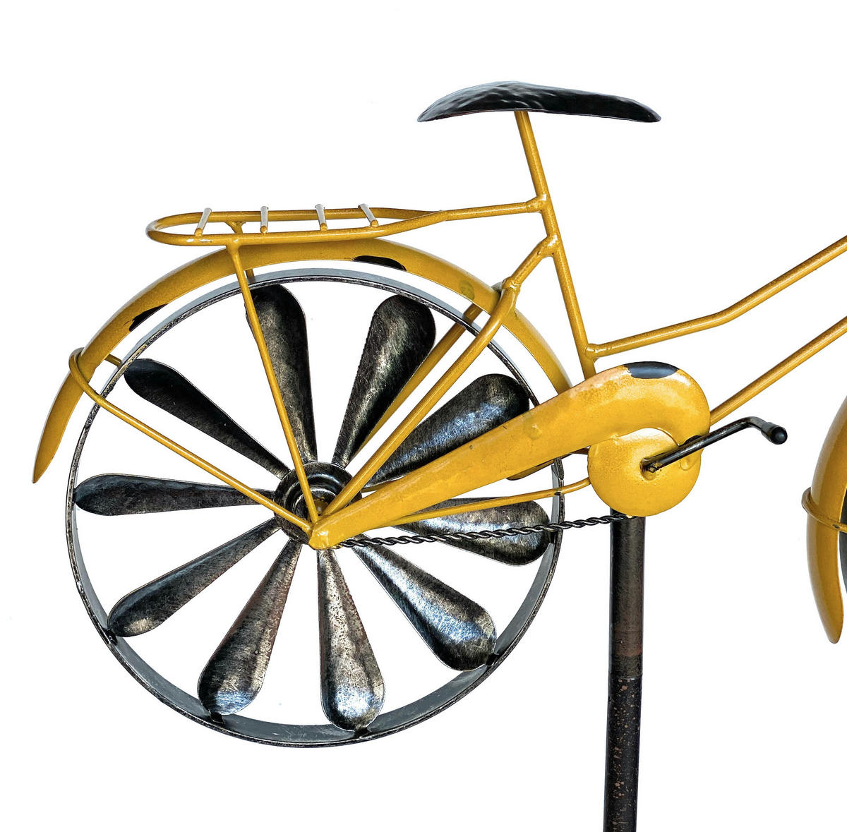 GARTENSTECKER Metall Fahrrad XL 160 cm Gelb 96101 - Gelb, Metall (50/160/11.5cm) - DanDiBo