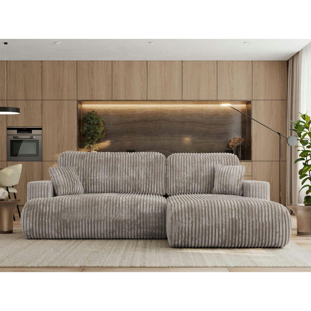 Thumbnail - MKS Ecksofa, Hellbraun, Textil, 3-Sitzer, L-Form,L-Form, 271x195 cm, Wohnzimmer, Sofas & Couches, Wohnlandschaften, Ecks...