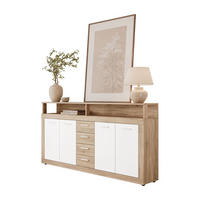 KOMMODE ROMANO mit Schubladen - Eiche Artisan/Weiß, Holzwerkstoff (190/96/32cm) - Lookway